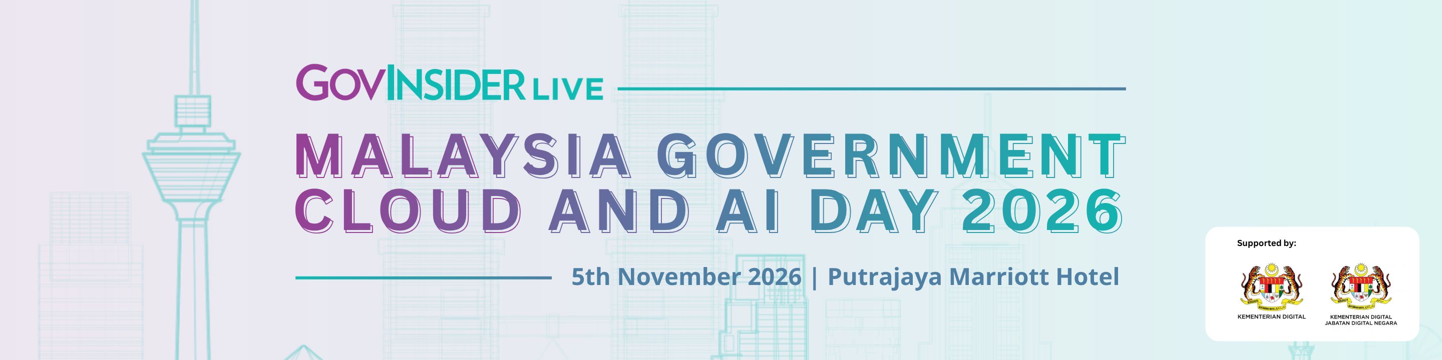 event banner for GovInsider Live: Malaysia Government Cloud and AI Day 2026
